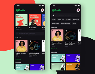 UI/UX | Spotify Mobile App Redesign
