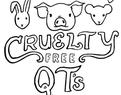 Merch Design for "Cruelty Free QT's"