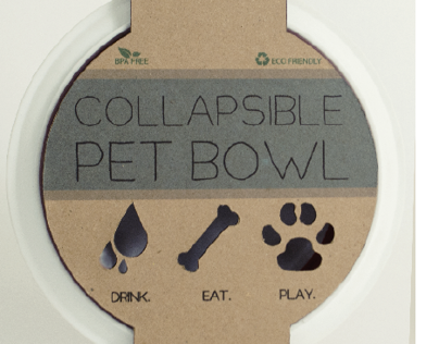 Packaging: Collapsible Pet Bowl