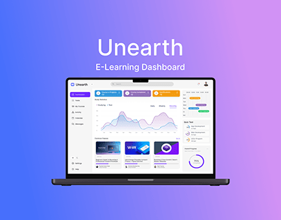 Unearth-(E-Learning) Dashboard-UI Design