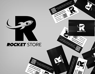 ROCKET STORE - Panfleto + Cartão de Visita + Catálogo