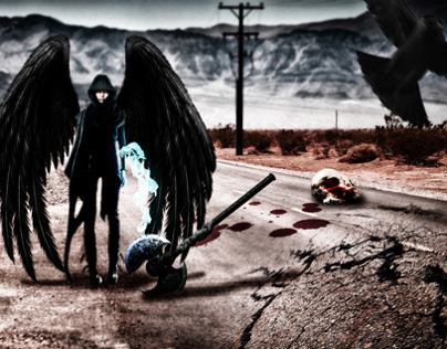 Fallen angel in the Death Valley