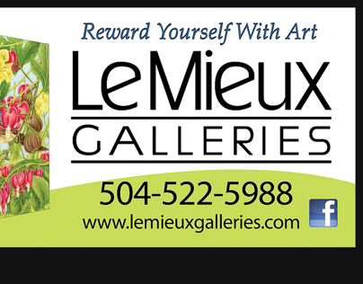 LeMieux Galleries billboard design