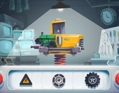 "Assembling Cars" app game, Kizipad
