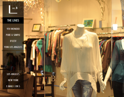 Web Site Redesign - L on 5 - Fashion Boutique