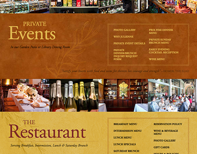 Restaurant Website | Julienne