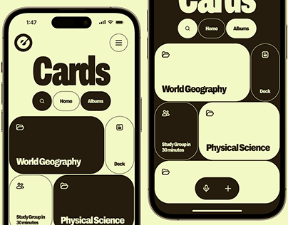 Cards - Notecard App UI Design