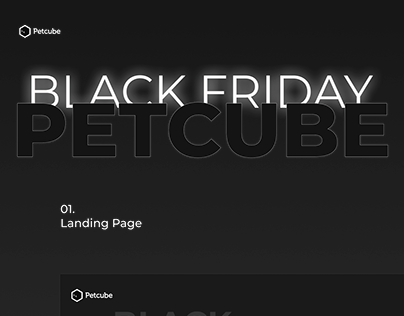 Petcube Black Friday Landing page concept