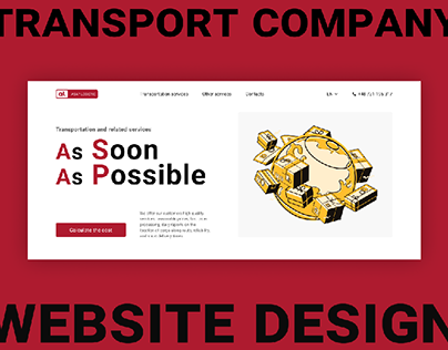 Transport company website design