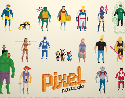 Pixel Nostalgia Poster