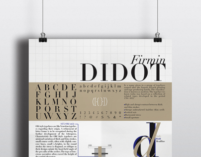 Firmin Didot - Typography final assignment