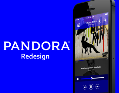 Pandora Redesign (Desktop and iOS)