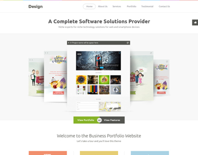 Homepage design for themeprovider