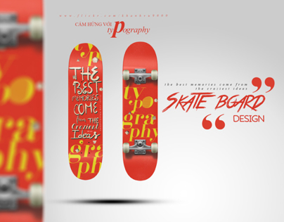 Skateboard ft Typography