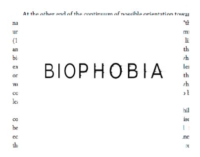 Bio Phobia