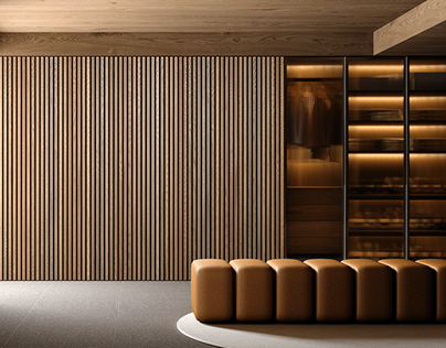 Showroom Design — Laths Wall System