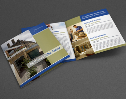 Real Estate Services Bi-Fold Brochure Template Vol2