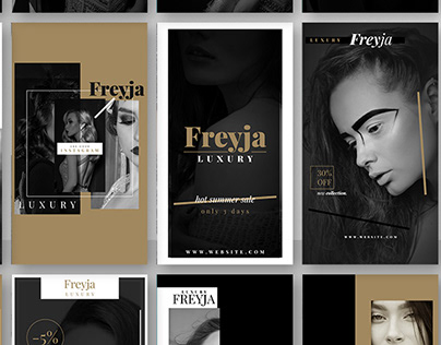 Freyja — Instagram Posts & Stories PSD Templates