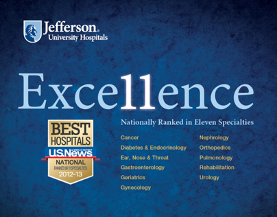 Jefferson University Hospitals U.S.News Rankings Ad