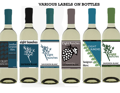 Eight Bunches wine label