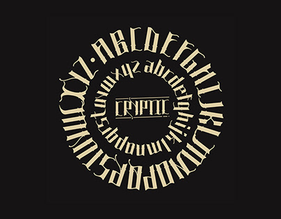 Cryptic: A Peculiar Blackletter Typeface