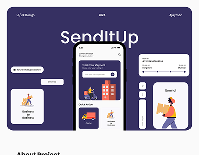 Project thumbnail - Senditup app design