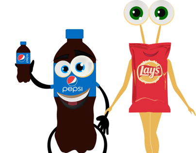 Animation Pepsi and Lays