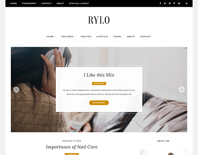 Rylo - WordPress Blog Theme