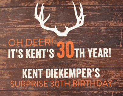Kent's 30th Invites
