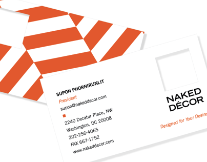 Naked Décor Branding and Stationery Package
