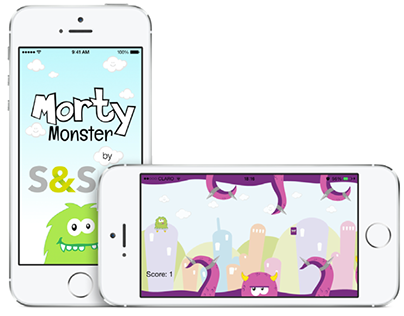 Juego Morty Monster (Interfaz Móvil)