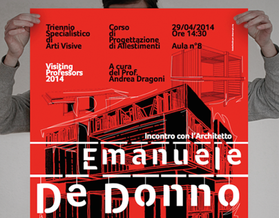 Poster "Visiting Professors" Emanuele De Donno / 2014