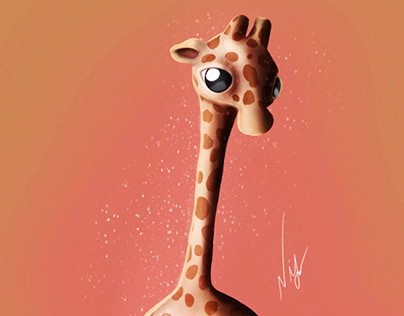 Say hello to Pixe. It''s a giraffe who loves food 🦒🤎