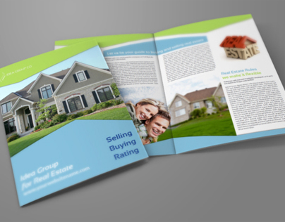 Real Estate Company Brochure Bi Fold Template Vol2