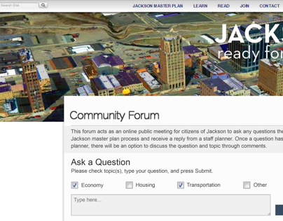 City of Jackson - Master Plan Website