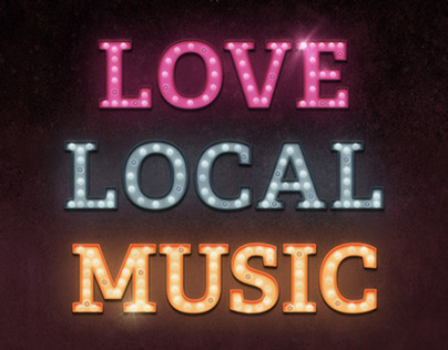 Love Local Music gig poster