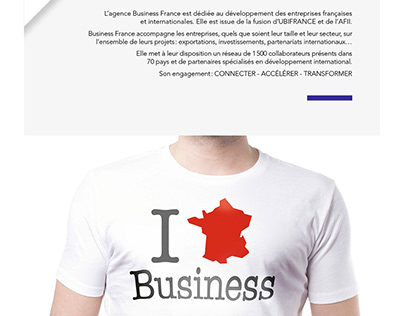 Annonces presse BtoB pour Business France