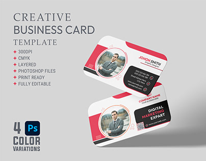 CREATIVE PROFESSIONAL BUSINESS CARD DESIGN TEMPLATE