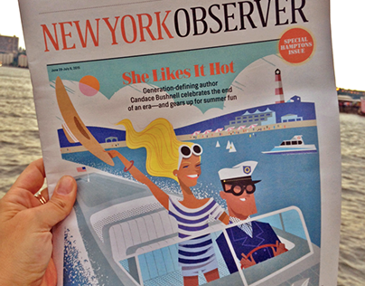 New York Observer Cover: Candace Bushnell