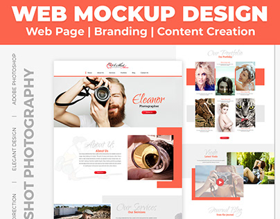 Photography Web Mockup Design