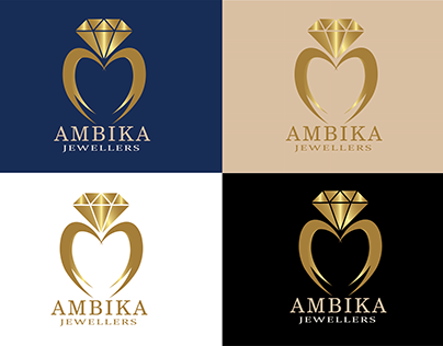 Ambika Jewelers logo & branding