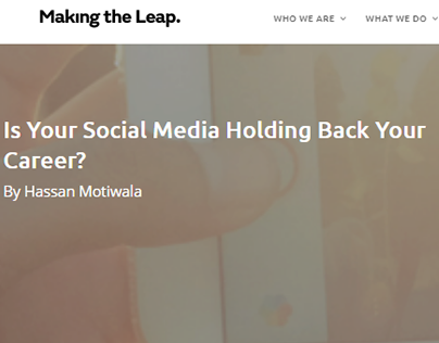 Making The Leap - Website Articles