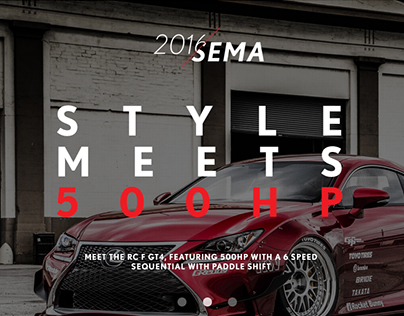 Project thumbnail - Lexus at SEMA 2016