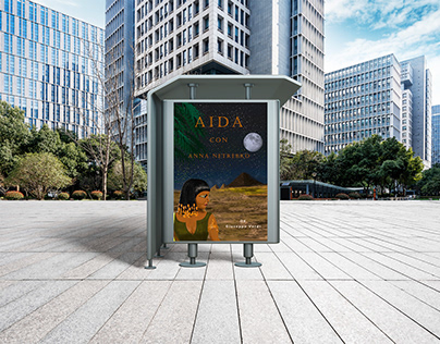 Cartel publicitario de la opera Aida