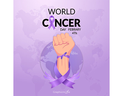 World Cancer Day Template free download vector format