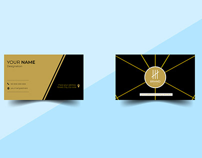 Creative Golden Business Card Template