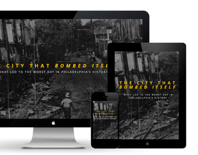 The City That Bombed Itself – Responsive Website