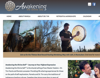 Awakening the Divine Self website design