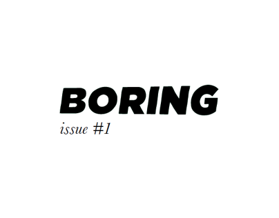 BORING Magazine
