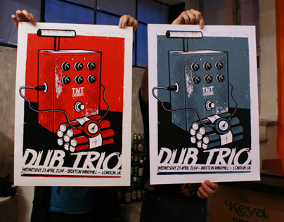Dub Trio (London) Silkscreen Poster